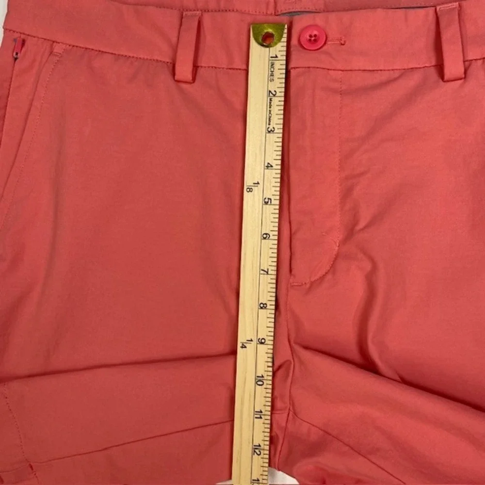 Vineyard Vines Mens On-The-Go Shorts 32 Coral Pink Stretch Golf 1H001073